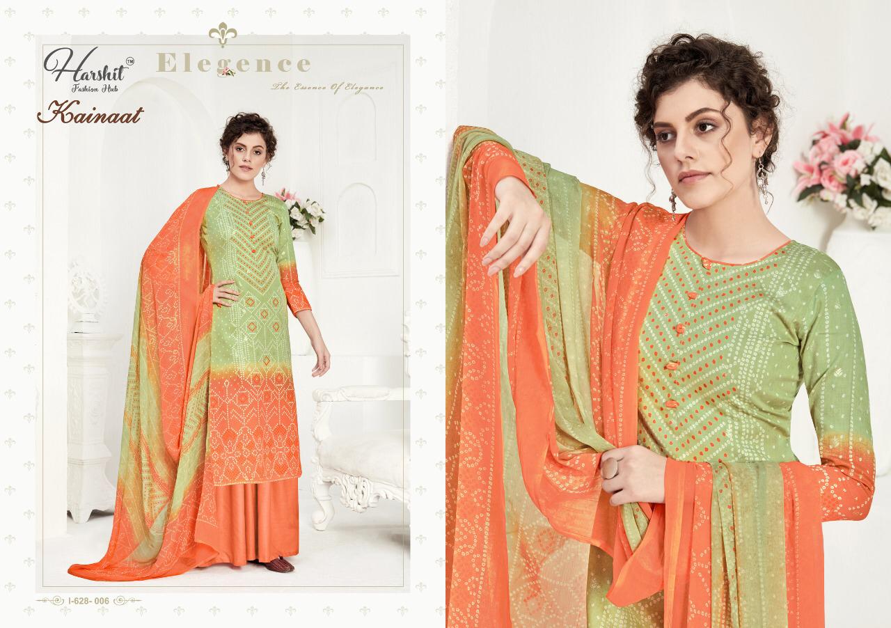 Alok Suit Kainaat Pure Zam Cotton Bandhani Digital Style Print with Foill Work Plazzo Salwar Suit Collections